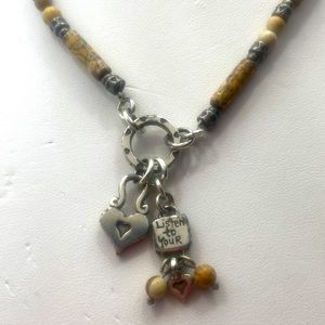 Brighton beaded listen to your heart necklace